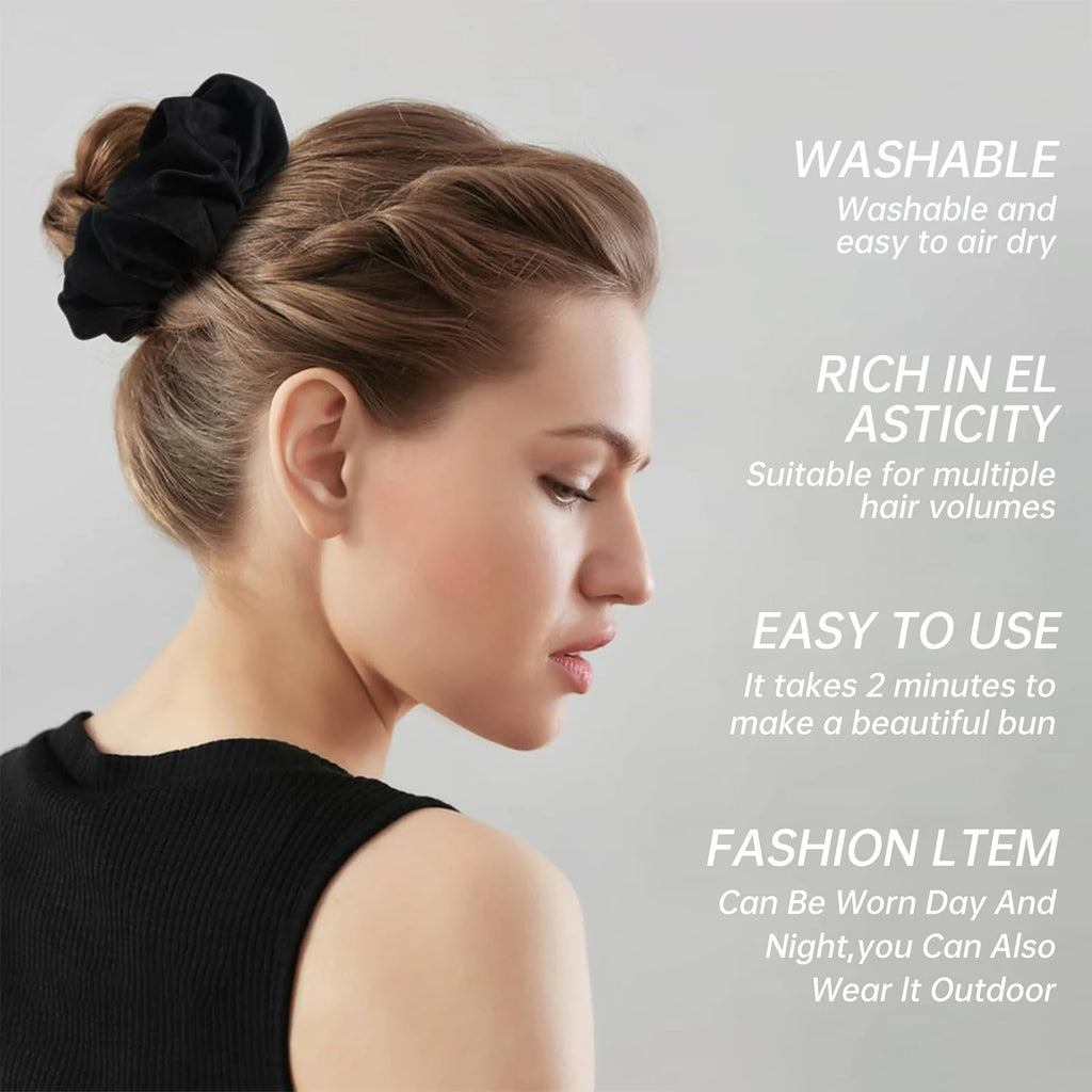 Showlu Smart General heatless hair curling ribbon wrapped around hair for soft, natural curls without heat styling.