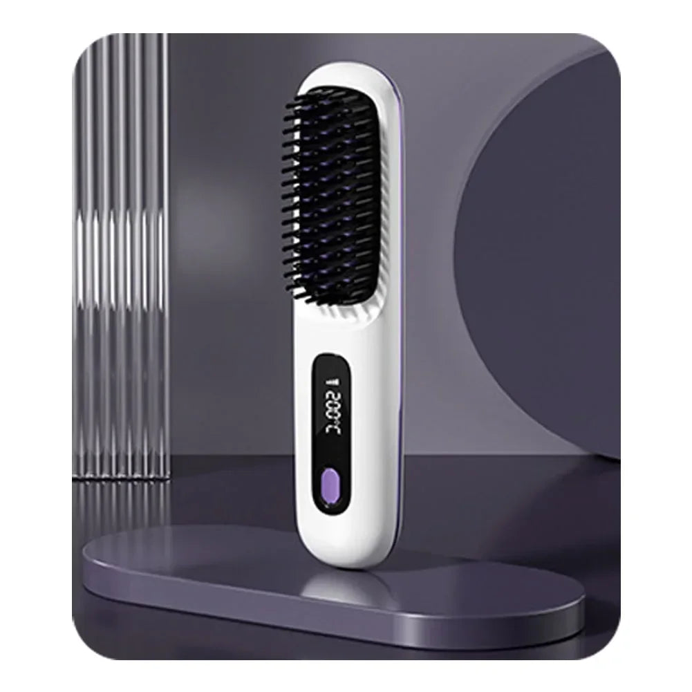 Showlu Smart General cordless hair straightener comb with fast heating, 35W, featuring a sleek design and easy-to-use styling tool.