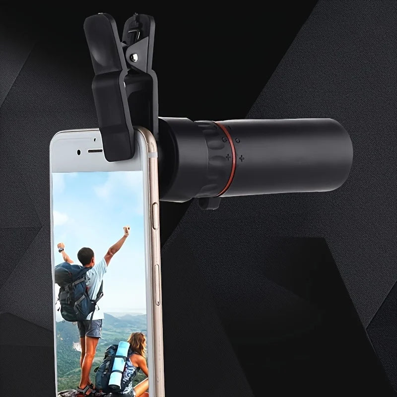 Showlu Fashion Store 2000x25 HD monocular telescope, compact and portable for hunting, travel, concerts, and fishing, with detailed lens view.
