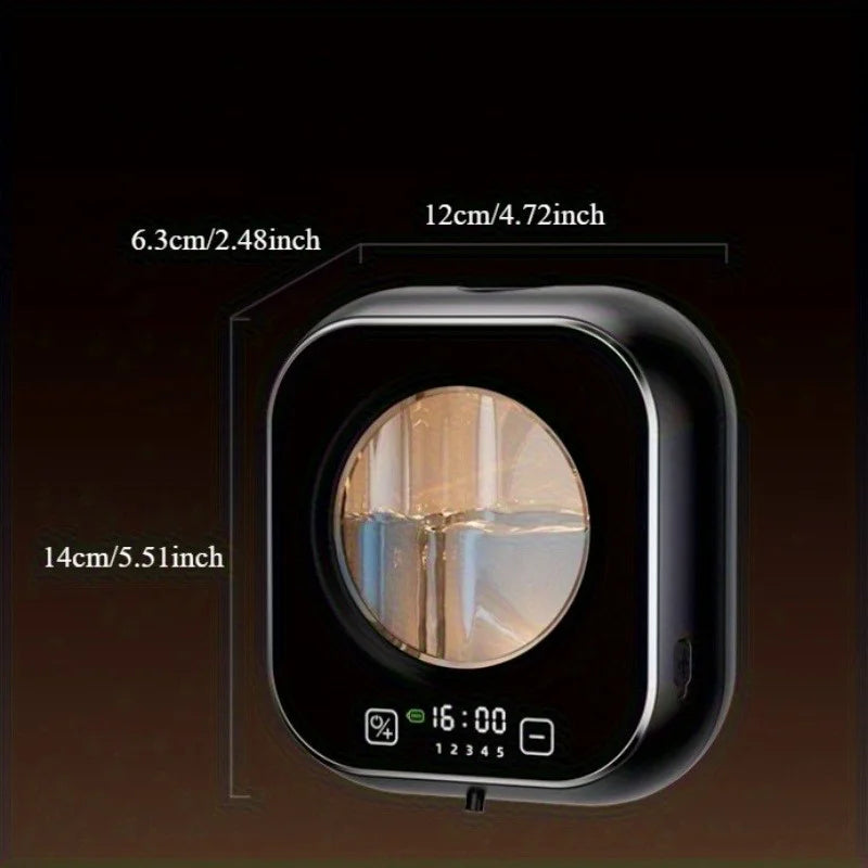 Showlu Smart General Sarmocare Automatic Foam Soap Dispenser dispensing soap in a modern bathroom setting.