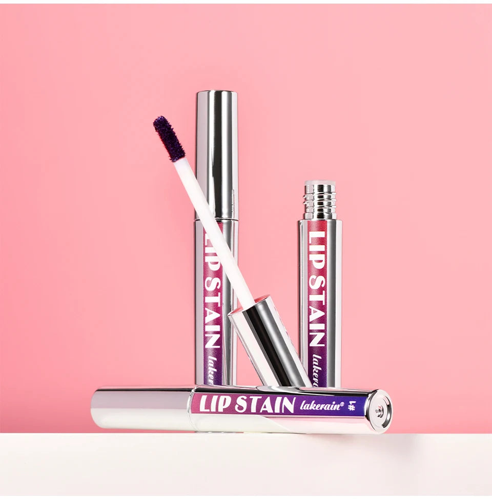 Waterproof Peel Off Lip Stain from Showlu Smart General featuring a vibrant lip tint in a sleek tube.