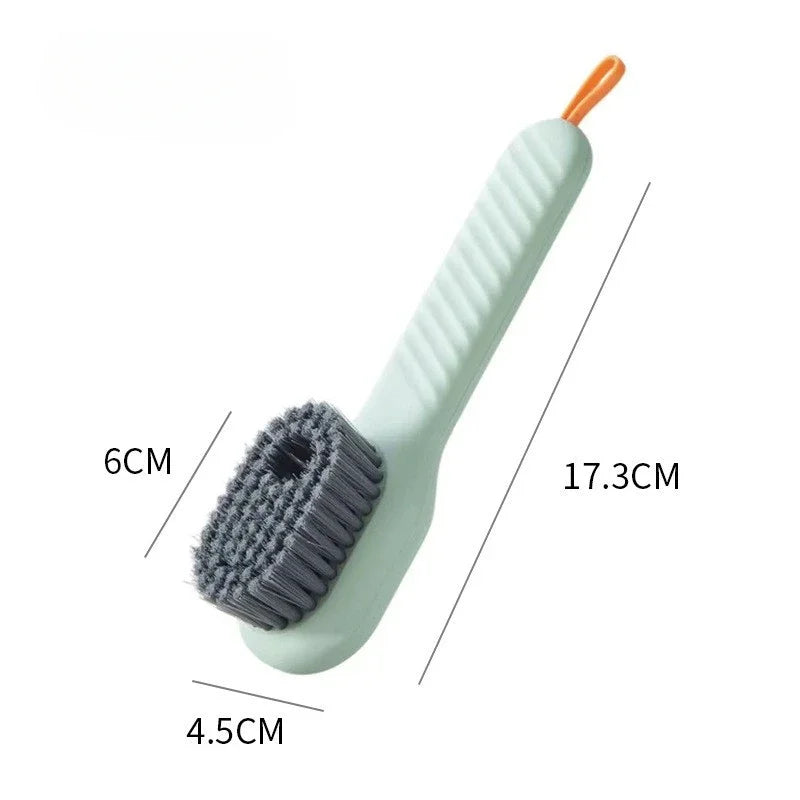 Showlu Smart General portable shoe cleaner brush with soft bristles and ergonomic handle for easy shoe cleaning.