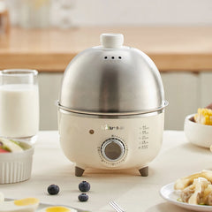 Electric Egg Boiler 360W Stainless Steel 4-6 Eggs Timer Cooker