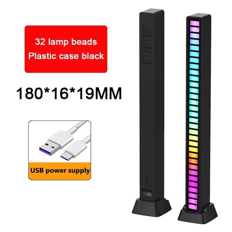 Showlu Smart RGB Sound Control LED music rhythm light bar displaying colorful lights reacting to music beats