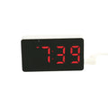 Showlu Smart General LED alarm clock displaying time with digital LED screen on a modern bedside table.