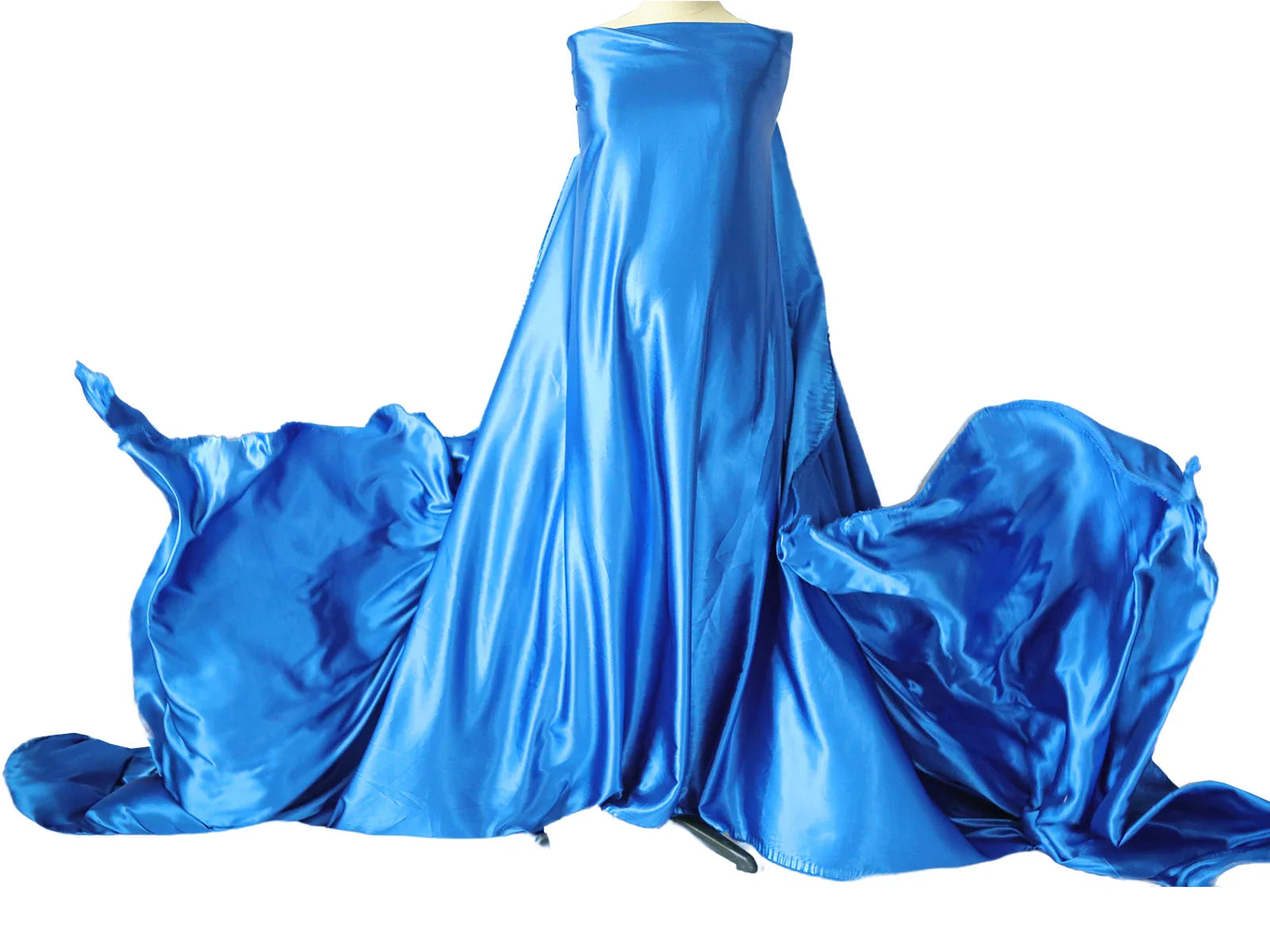 Showlu Maternity Silk Photography Gown in vibrant colors, flowing silk fabric perfect for maternity photoshoots.