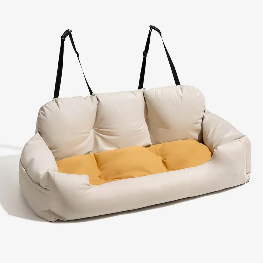 Large dog car seat cover by Showlu Fashion Store, thickened suede travel hammock with waterproof and anti-slip features