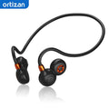 Ortizan i10 open ear wireless Bluetooth 5.3 sport earbuds with IPX6 water resistance, shown in black with ergonomic design