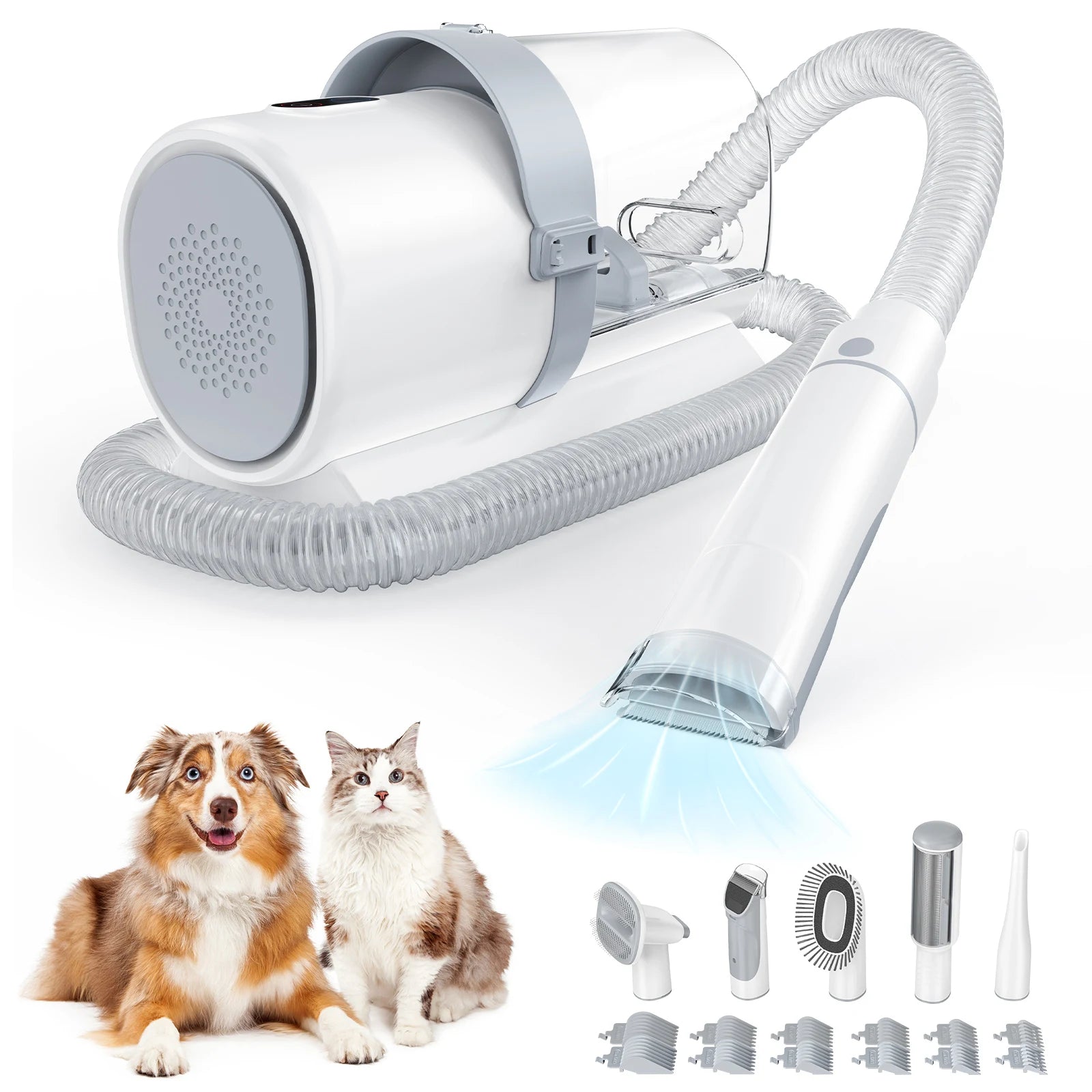 Quiet cat hair clipper by Showlu Smart General with ergonomic design and stainless steel blades for gentle grooming.