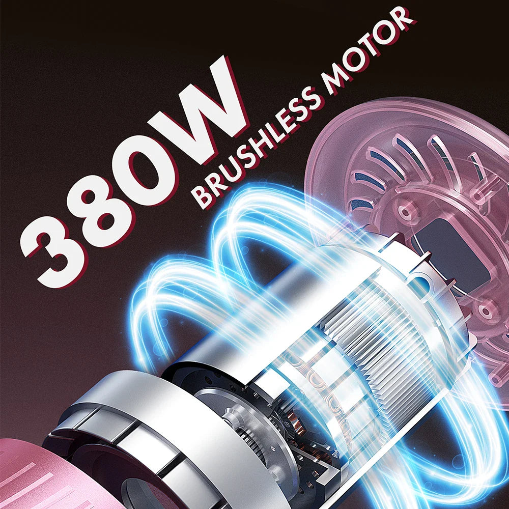 Homeika cordless vacuum cleaner with LED display, 28KPA suction, and 8-in-1 design shown in the image.