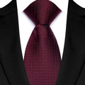 Luxury 8cm men's polka dot jacquard woven necktie, classic style suitable for wedding, business, and formal occasions.