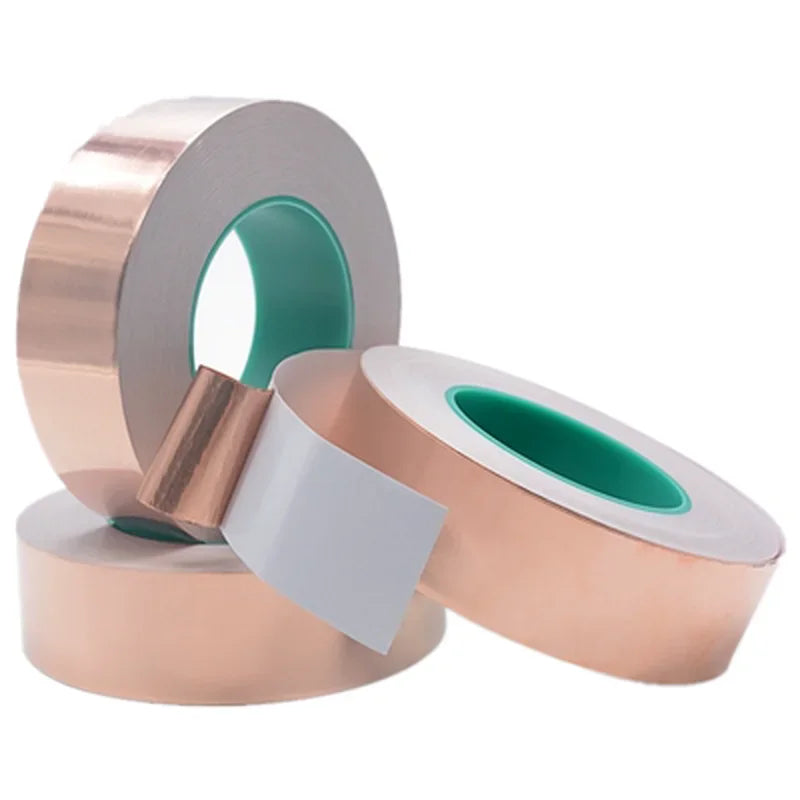 Showlu Fashion Store 20m double-sided conductive copper foil tape with adhesive, heat shield, EMI, and anti-static repair tape.