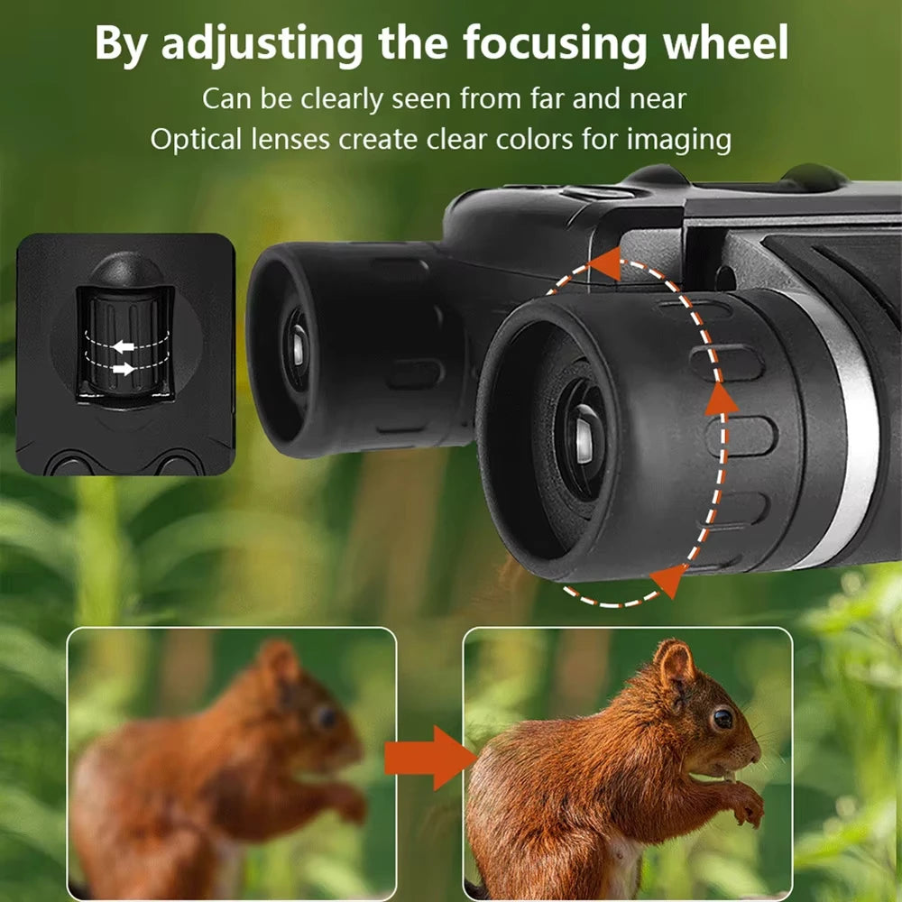 Showlu Fashion Store 8X digital zoom binoculars with 2-inch LCD for video and photo recording, ideal for outdoor camping and hiking.