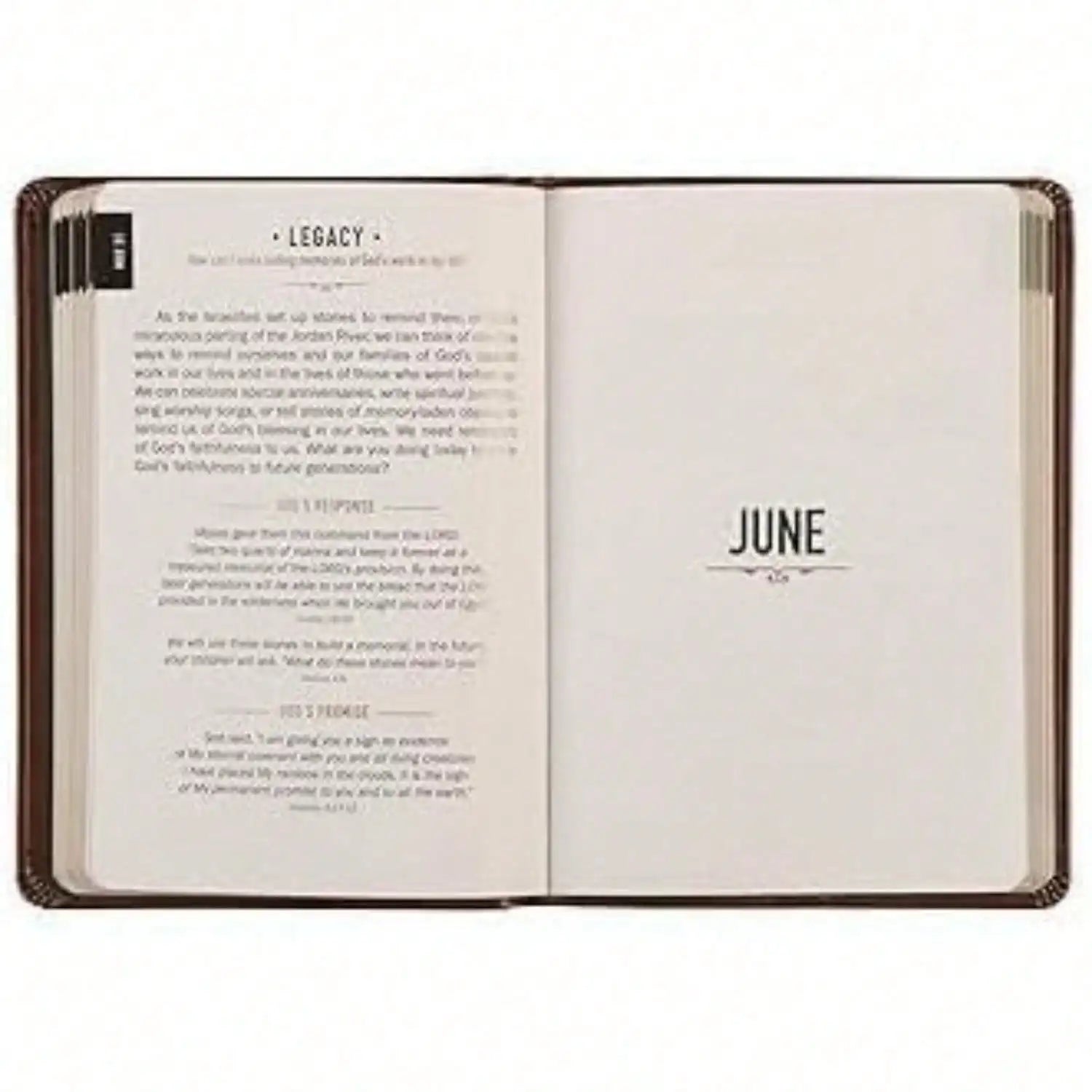 Brown 365-day prayer journal for men titled "One Minute With God" by Showlu Fashion Store, featuring daily prayer prompts and space for reflections.