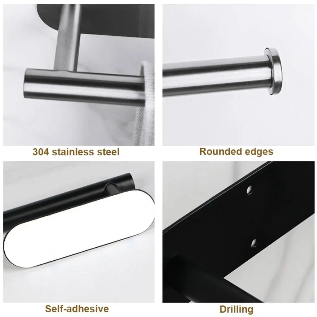 Wall mounted paper towel holder by Showlu Smart General, featuring a sleek metal design for kitchen or bathroom use.