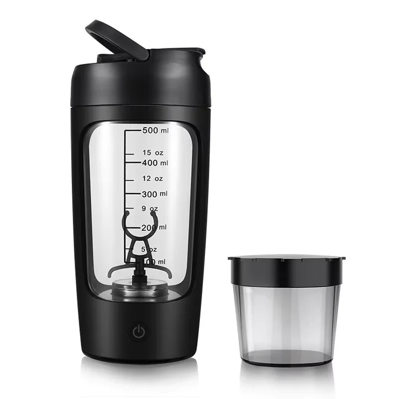500ml Portable Electric Protein Shaker Bottle