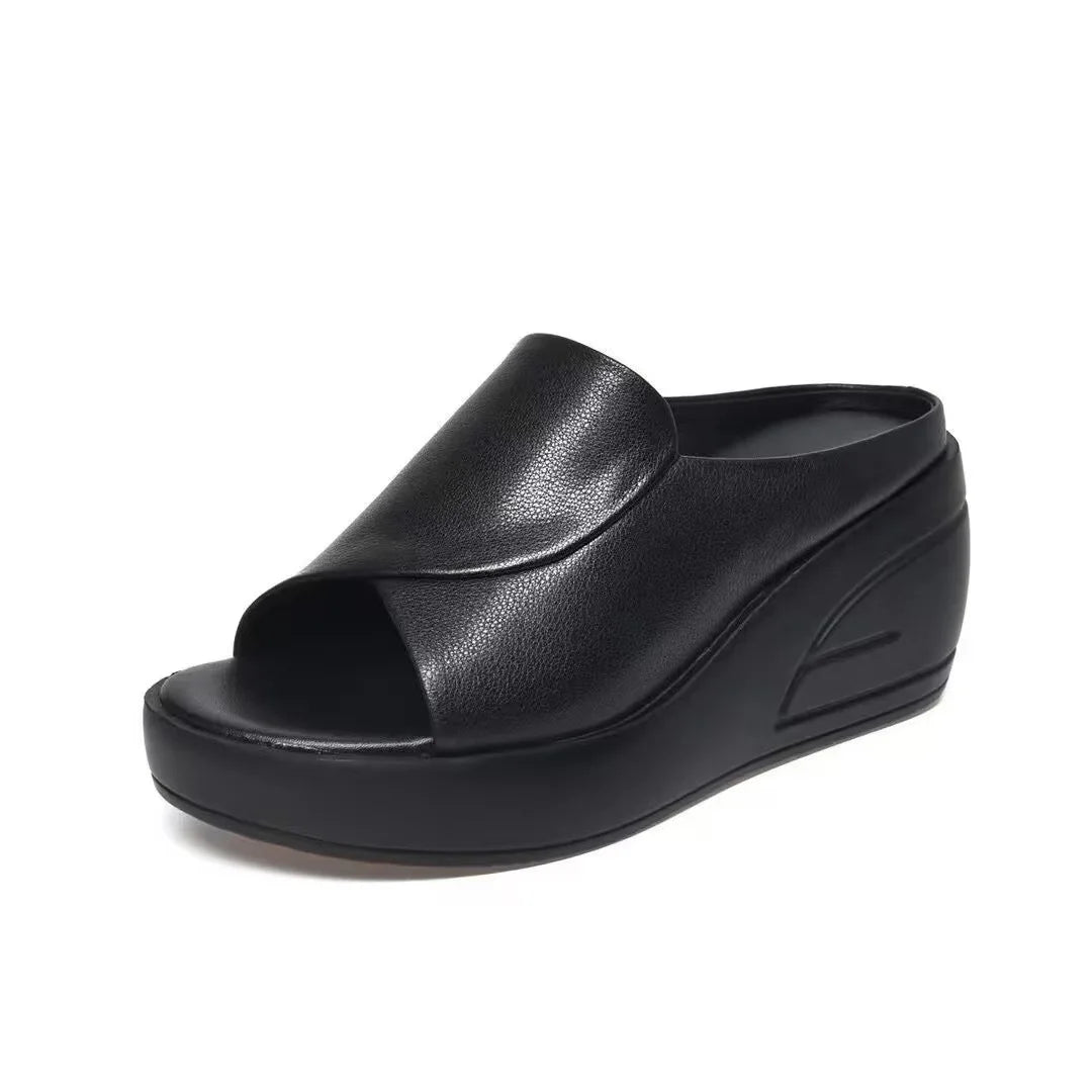 Shijunyi women's wedge platform sandals by SHOWLU FASHION STORE, orthopedic beach slides with cushioned soles and stylish design