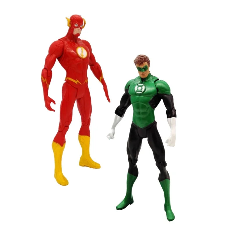 Justice League action figure by Bandai, 18cm movable PVC DC superhero model toy, detailed superhero character pose