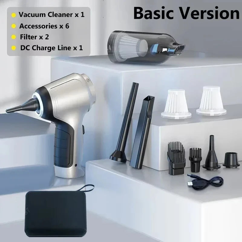 Wireless handheld car vacuum cleaner by SHOWLU FASHION STORE with a compact design and mini brushless motor for quick cleaning.