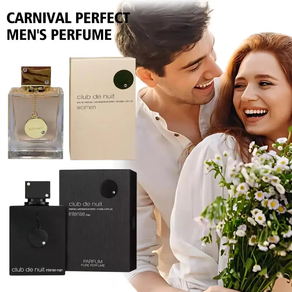 Unisex Armaf Nightclub Carnival perfume bottle, 105ml, with a sleek design, long-lasting fragrance, ideal for both men and women.