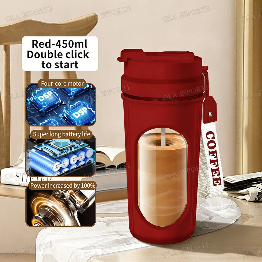Electric Automatic Protein Shaker Bottle and Portable Mixing Cup