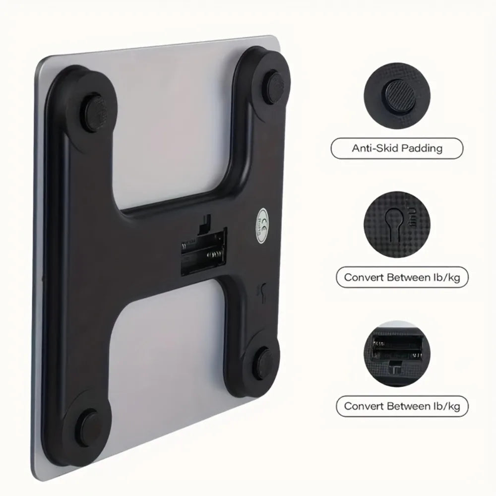 Showlu Smart Body Fat Scale with LCD display, digital electronic monitor for precise body composition measurements