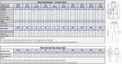 Elegant Men's Suits 3 Pieces Sets For Men Formal Slim Fit Business Tuxedo Groom&Groomsman Suit(Blazer+Vest+Pants)