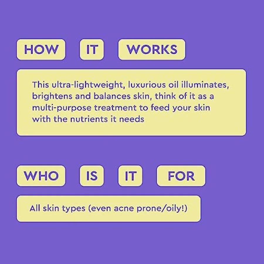 Luxury hydrating face oil set with squalane, jojoba, seabuckthorn; nourishing serum for radiant, glowing skin and skin barrier repair.