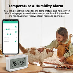 Smart WiFi Temperature Humidity Sensor App Control Zigbee