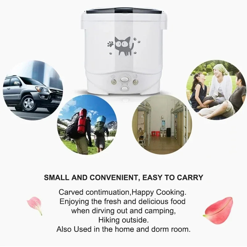 Showlu Smart General Mini Rice Cooker 2.0, compact white kitchen appliance with digital controls for perfect rice cooking.