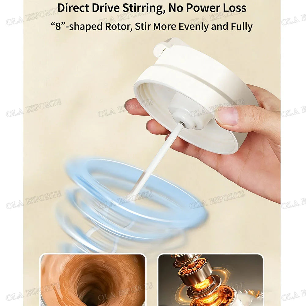 Portable USB Electric Automatic Mixing Cup Coffee Milk Stirrer 450ml Rechargeable New In Self-Stirring Shaker Cup Outdoor Sports