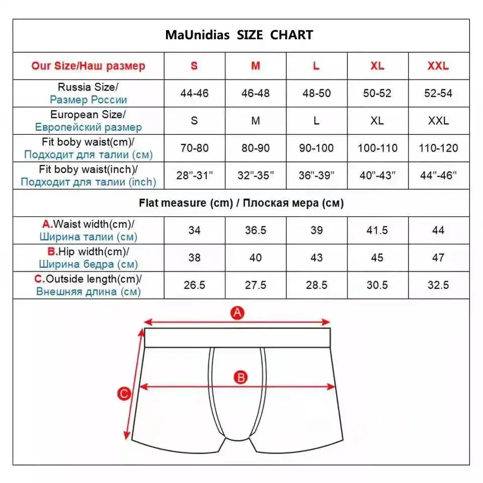 Showlu men's cotton boxer shorts in a 4-pack with camouflage print, comfortable underwear for everyday wear, featuring elastic waistbands.