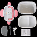 Showlu electric heated lunch box with 12V and 220V portable food warmer, compact design for on-the-go meals.