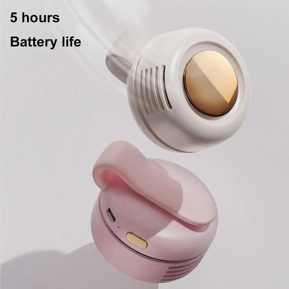 Showlu Smart General Portable USB clip fan with a 60-blade design, compact and lightweight for personal cooling.