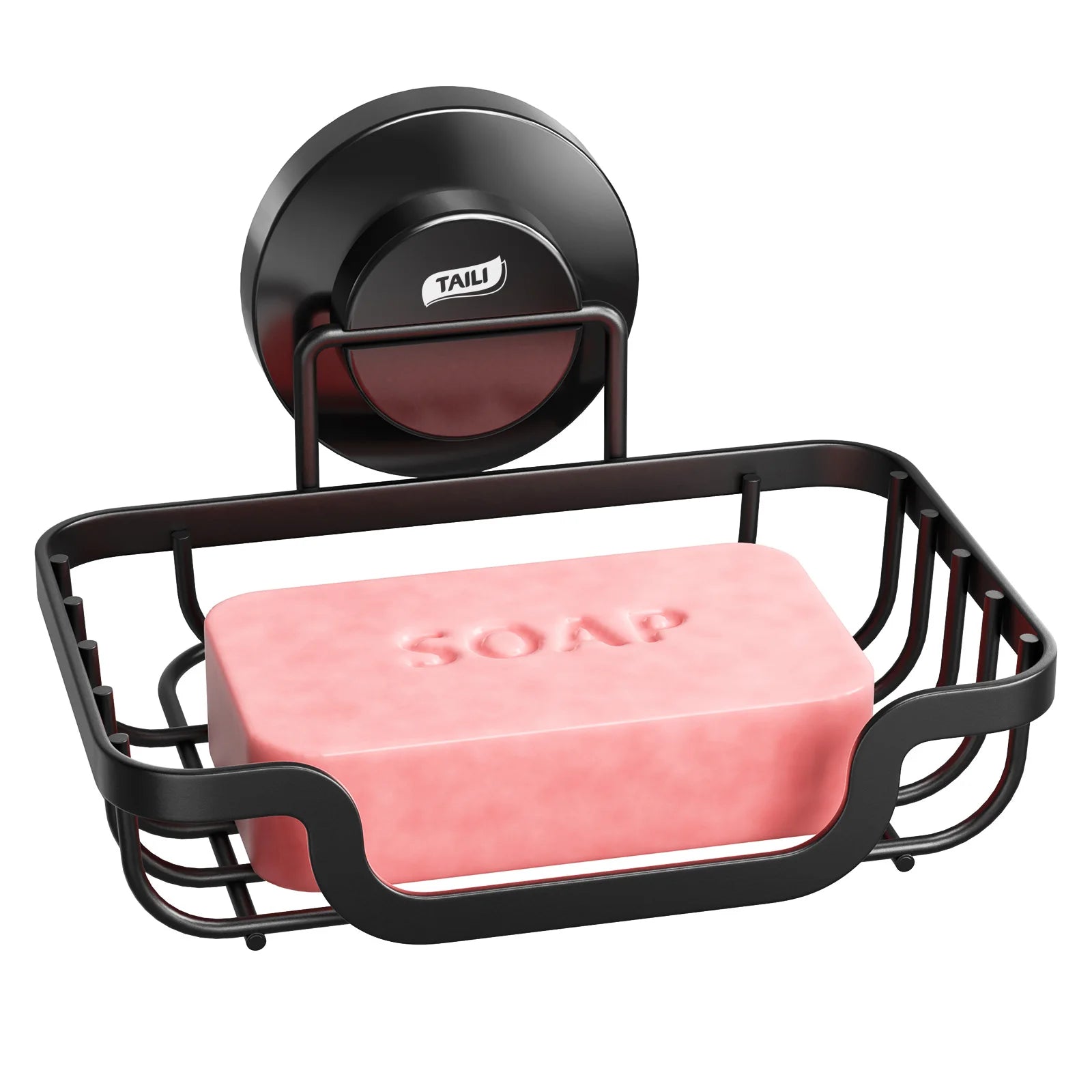 Wall-mounted soap holder with drain by Showlu Smart General, featuring a sleek design and built-in drainage for bathroom convenience.