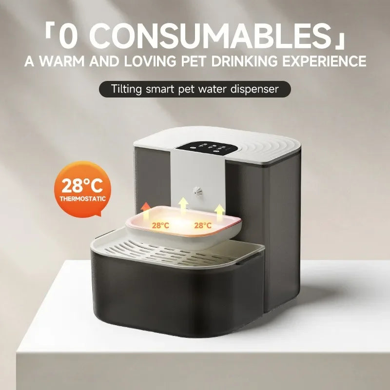 VOFORD 4.5L wireless automatic cat water dispenser with smart pet fountain, featuring a sleek design for fresh, filtered pet water