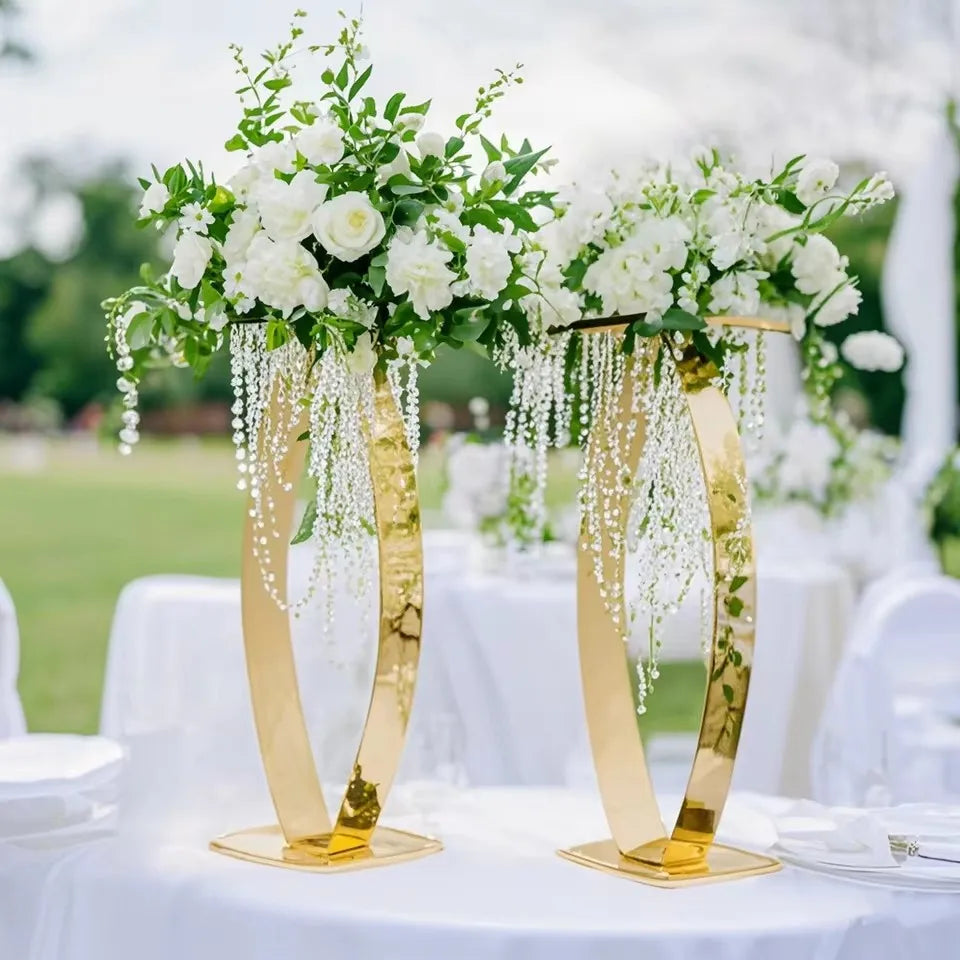2-10 pieces of iron flower racks, acrylic flower racks, wedding decoration props, main table, central vase, wedding party
