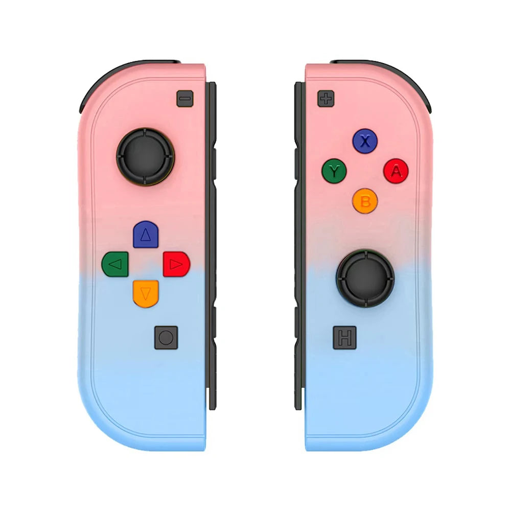 Wireless Showlu Joy Cons gamepad for Nintendo Switch, OLED, Lite with Bluetooth, vibration, turbo, and wake-up function.