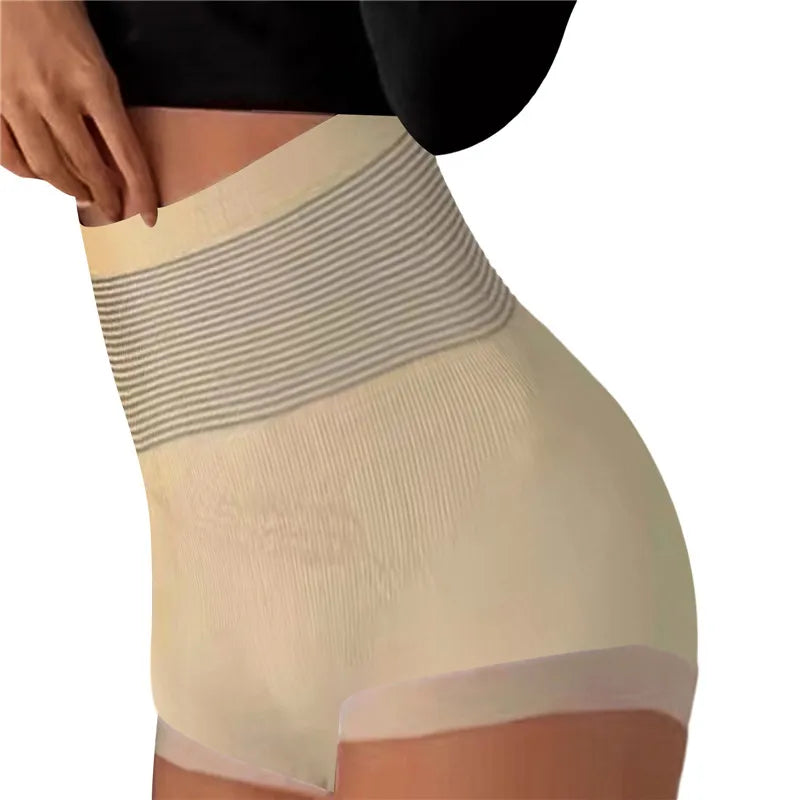 Women’s high waist shaping panties by Showlu Fashion, breathable seamless body shaper with tummy control and butt lifting design.