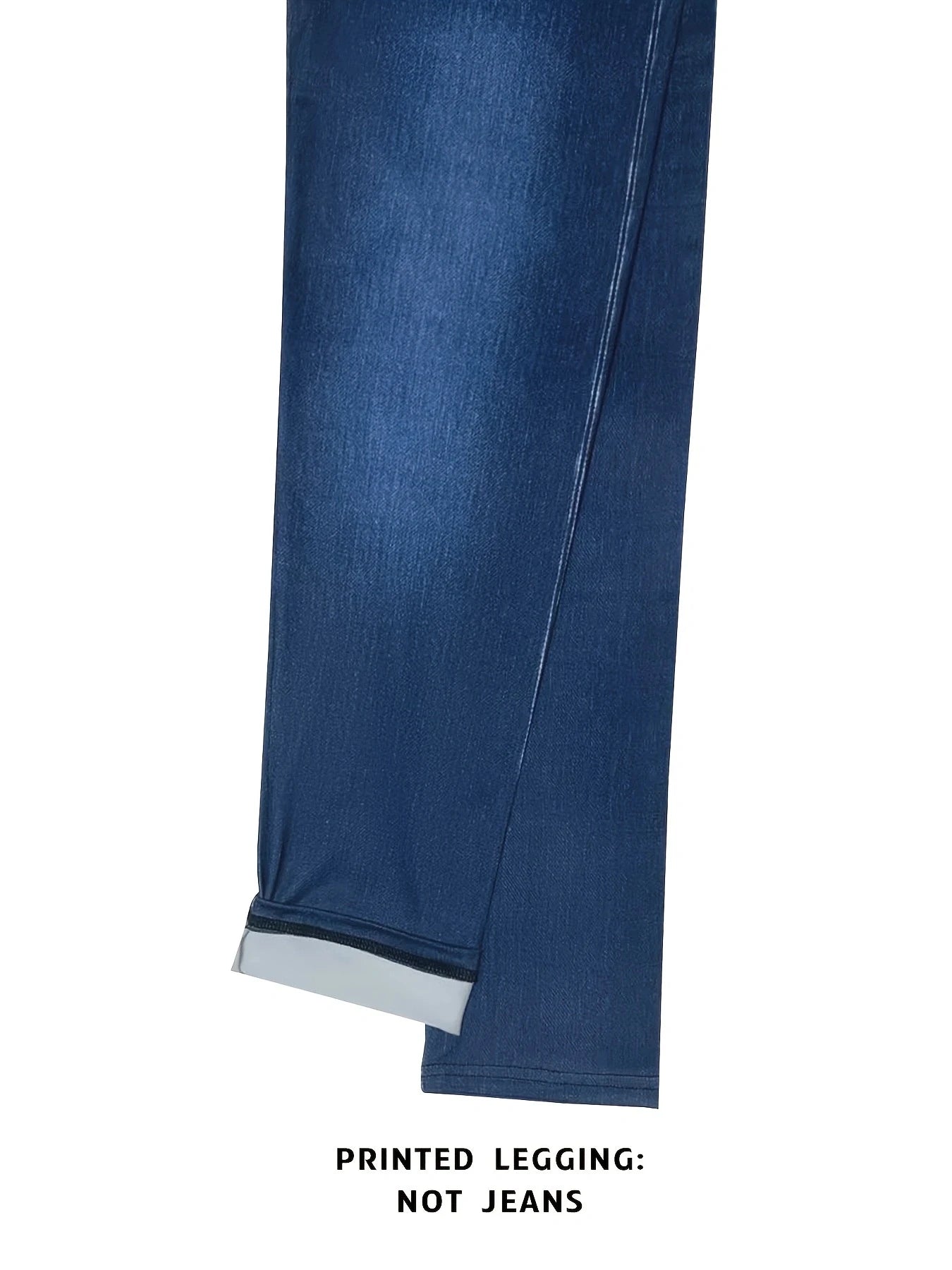 【Non-Denim】Women's Faux Denim Print Leggings, Sports Casual Skinny Pants, Thin Soft Skin-Friendly Yoga Pants, All-Season Long Pa