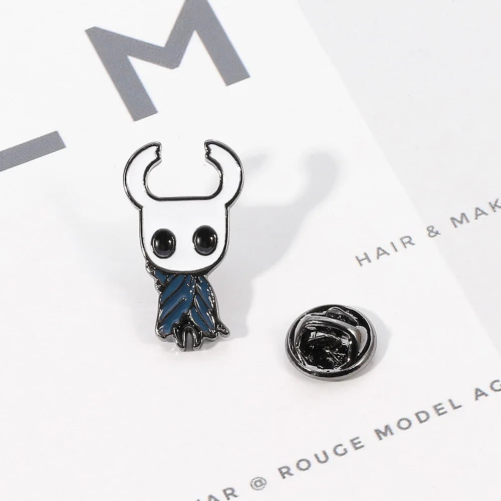 Wannee Hollow Knight enamel pin by SHOWLU FASHION STORE, zinc alloy video game badge featuring intricate design and vibrant colors.