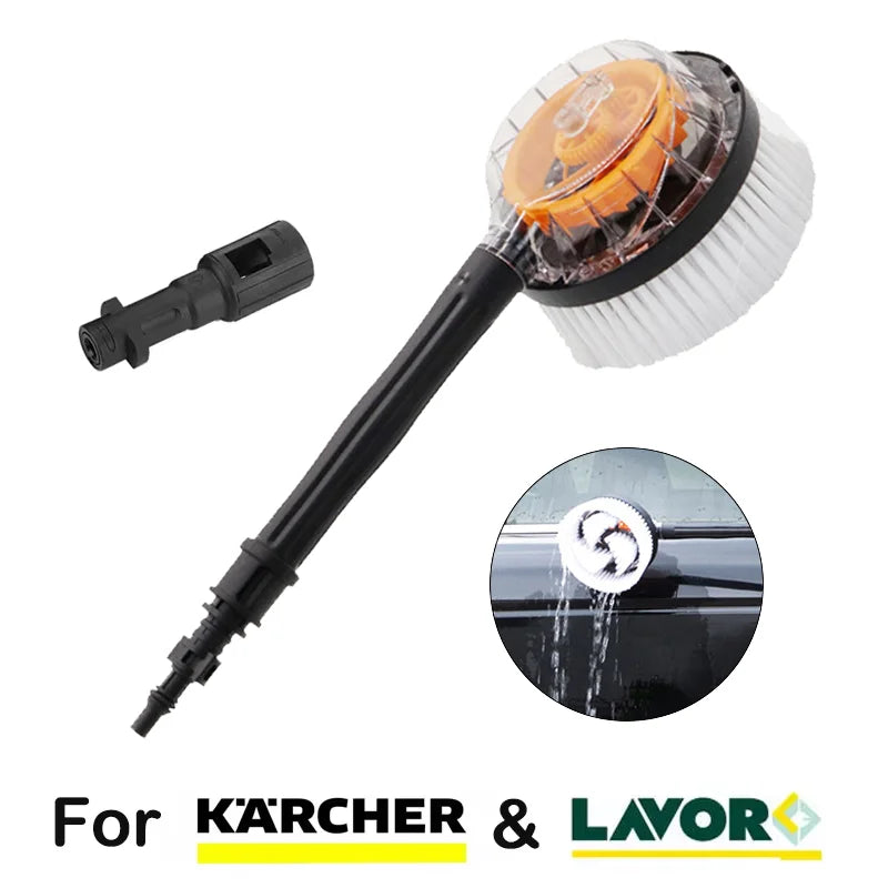 Showlu Smart General rotating pressure washer brush with adjustable handle and durable bristles for effective cleaning.