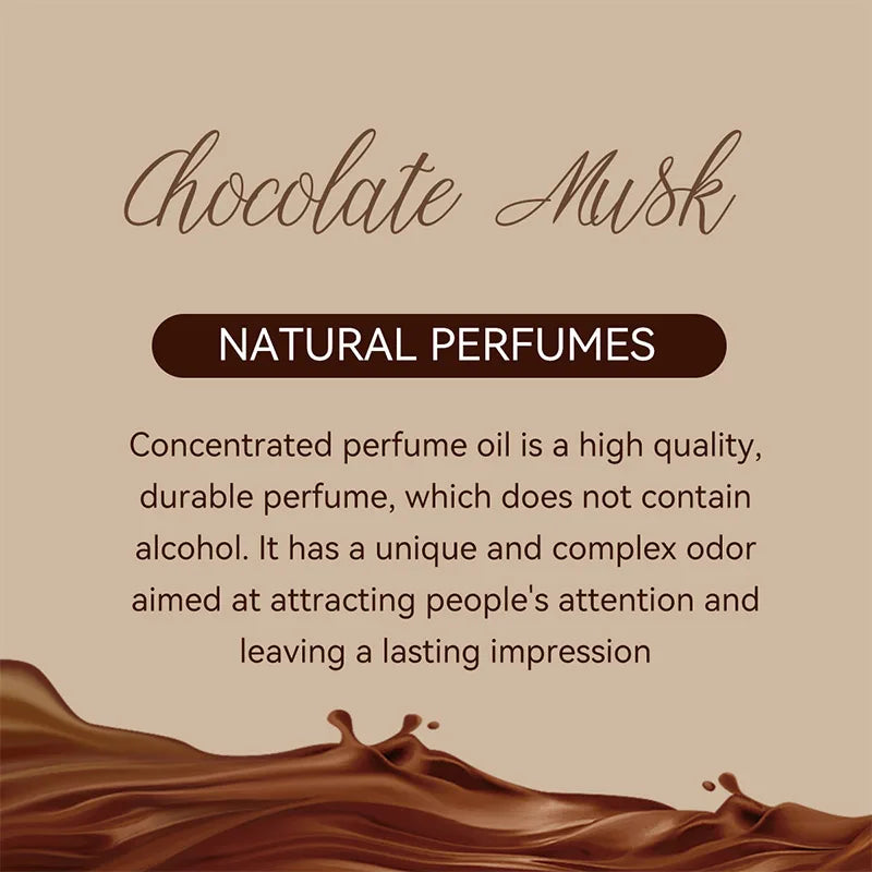 Chocolate Musk Arab Perfume Lasting Fresh Chocolate Fragrance Sweet Orange 50ml Unisex Date Mist 6ml Portable Eau De Toilette SHOWLU FASHION STORE