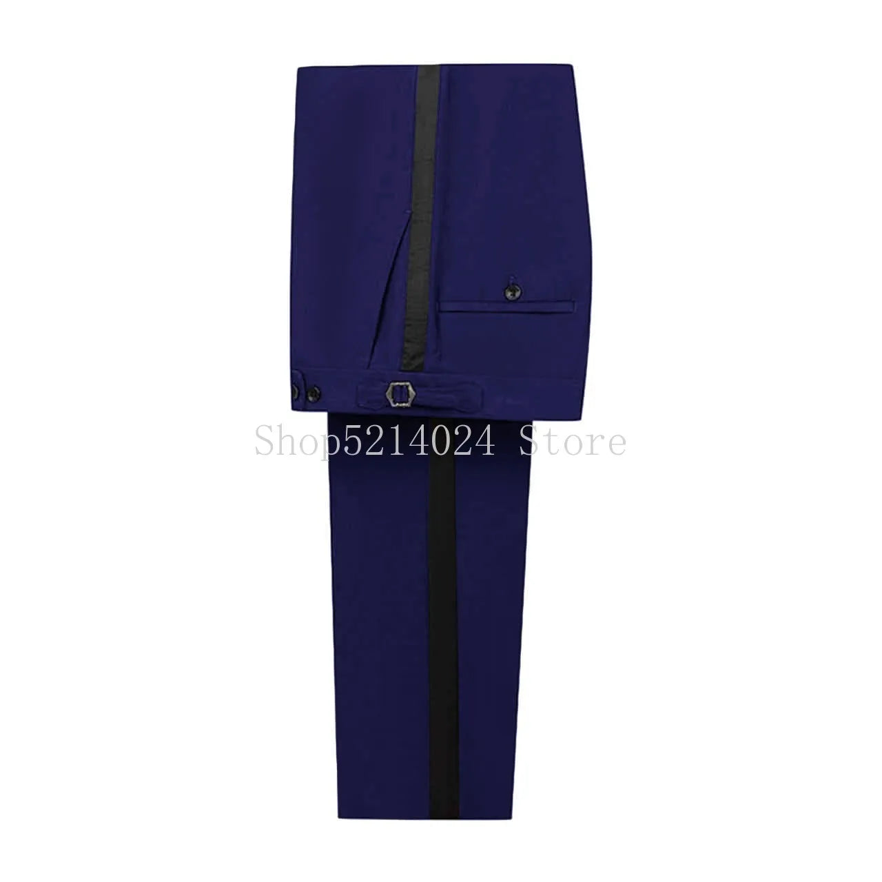 Formal men's business trousers by Showlu Fashion, tall fit tuxedo party pants with a regular fit for groom or prom occasions.