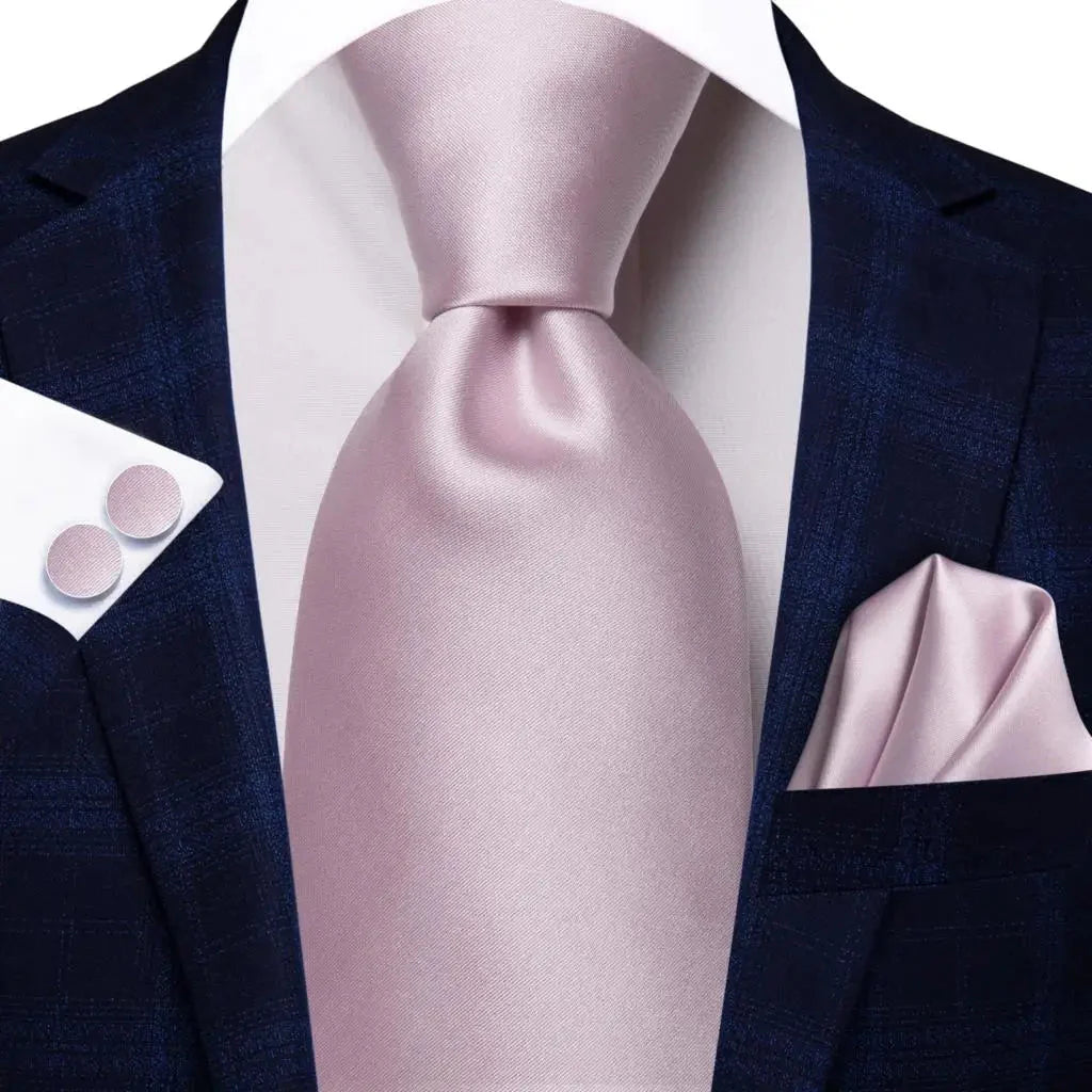 Mint green silk tie set with matching cufflinks from SHOWLU FASHION STORE, featuring a men's necktie and elegant accessories.