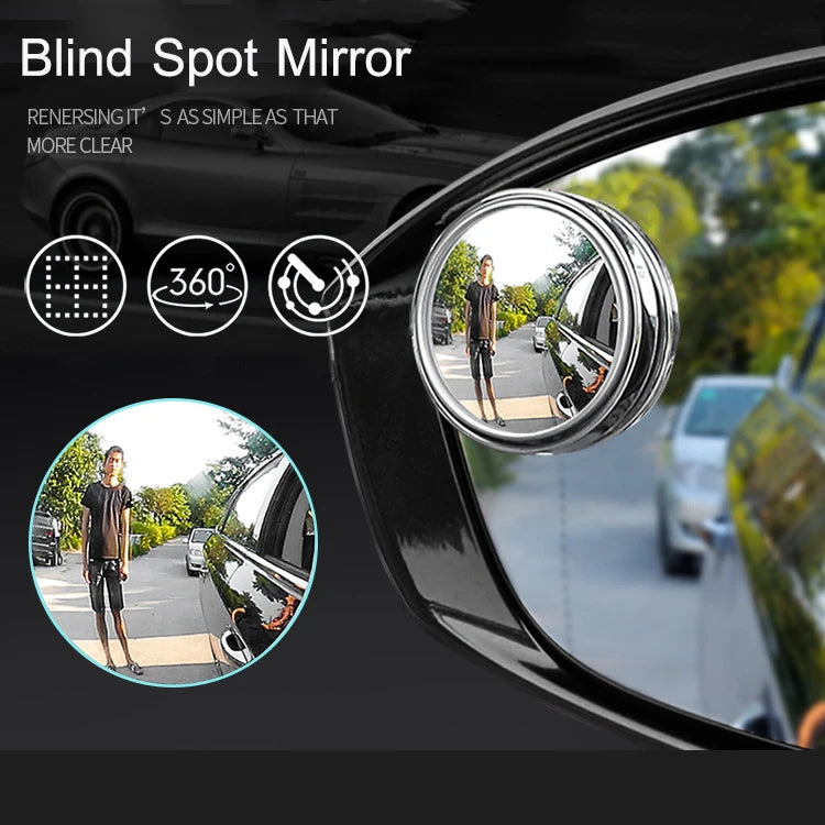 Showlu Smart General Car Blind Spot Mirror Pro mounted on vehicle side mirror, enhancing visibility and safety while driving.