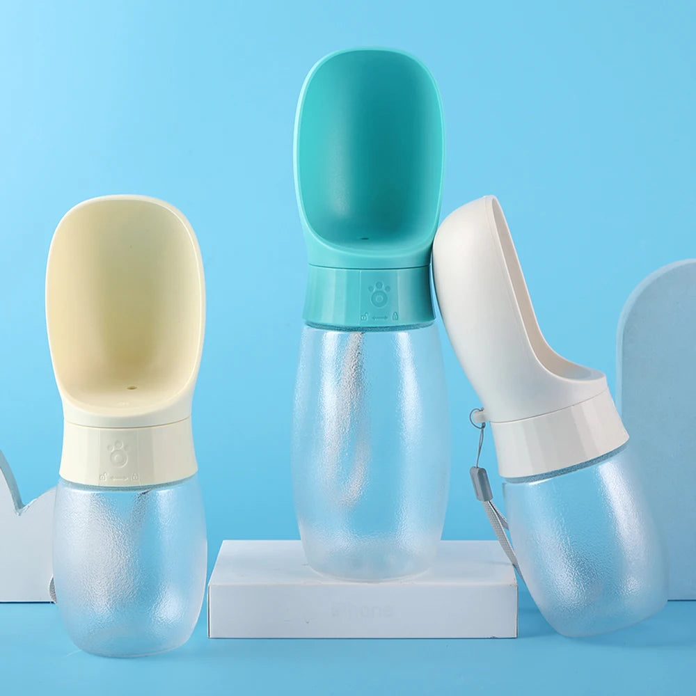 Showlu Smart General portable dog water bottle with leak-proof travel dispenser and bowl for easy hydration on the go.