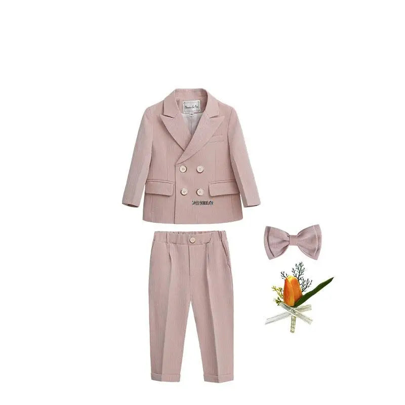 PsyMonster Boys formal wedding suit with double-breasted blazer, stylish performance blazer for boys by SHOWLU FASHION STORE