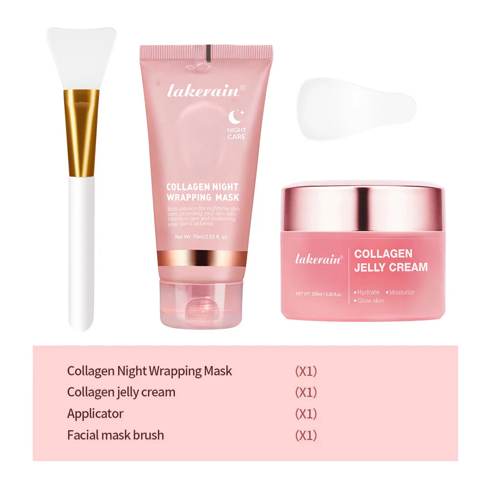 SHOWLU FASHION STORE ibcccndc Collagen Jelly Cream firming overnight peel-off facial mask in a jar with a smooth, glossy finish