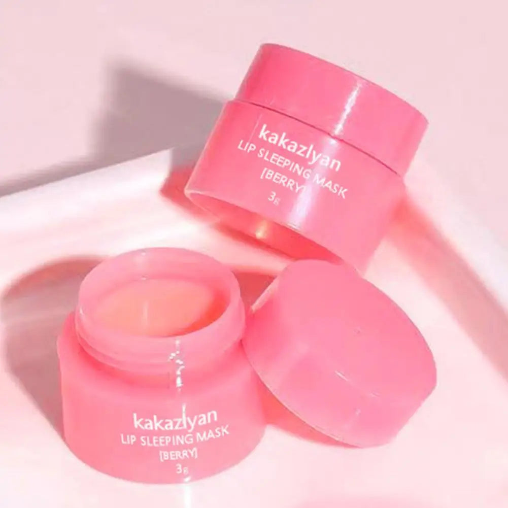 Showlu Smart General jelly lip mask in a clear container, featuring a glossy, gel-like texture for nourishing lip care.
